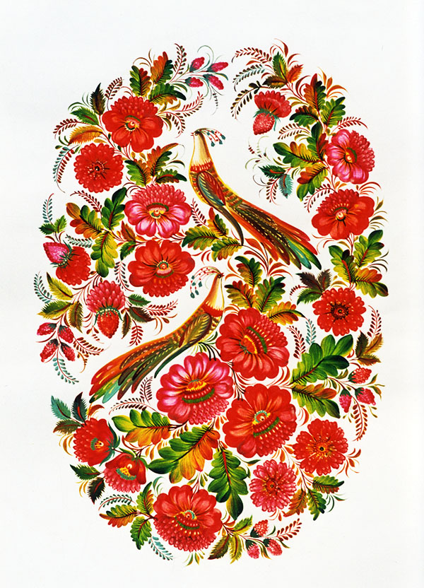 Панно «Літо». 1999. Папір, темпера